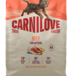 Carnilove True Fresh Cat Kitten Beef Ξηρά Τροφή Χωρίς Σιτηρά για Γατάκια όλων των Φυλών με Φρέσκο Μοσχάρι 2 Kgr