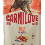 Carnilove True Fresh Cat Kitten Beef Ξηρά Τροφή Χωρίς Σιτηρά για Γατάκια όλων των Φυλών με Φρέσκο Μοσχάρι 6 Kgr