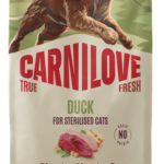 Carnilove True Fresh Cat Adult Sterilised Duck Ξηρά Τροφή Χωρίς Σιτηρά για Ενήλικες, Στειρωμένες Γάτες με Φρέσκια Πάπια 6 Kgr