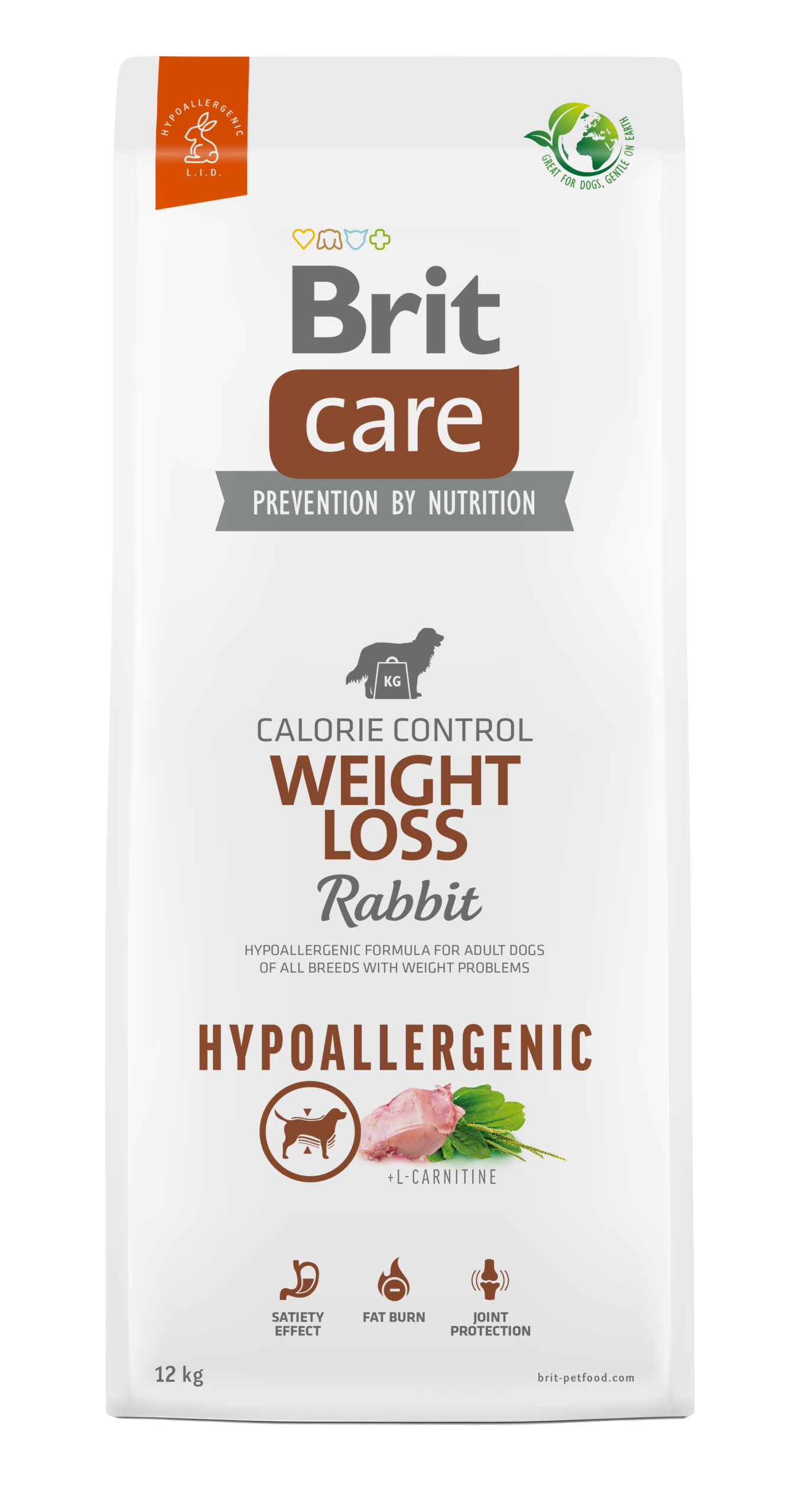100172225-p-brit-care-dog-hypoallergenic-weight-loss.png Brit Care Dog Hypoallergenic Weight Loss Ξηρά Τροφή για Ενήλικους Σκύλους Όλων των Φυλών με Προβλήματα Βάρους με Κουνέλι & Ρύζι 1 kg - Image 1