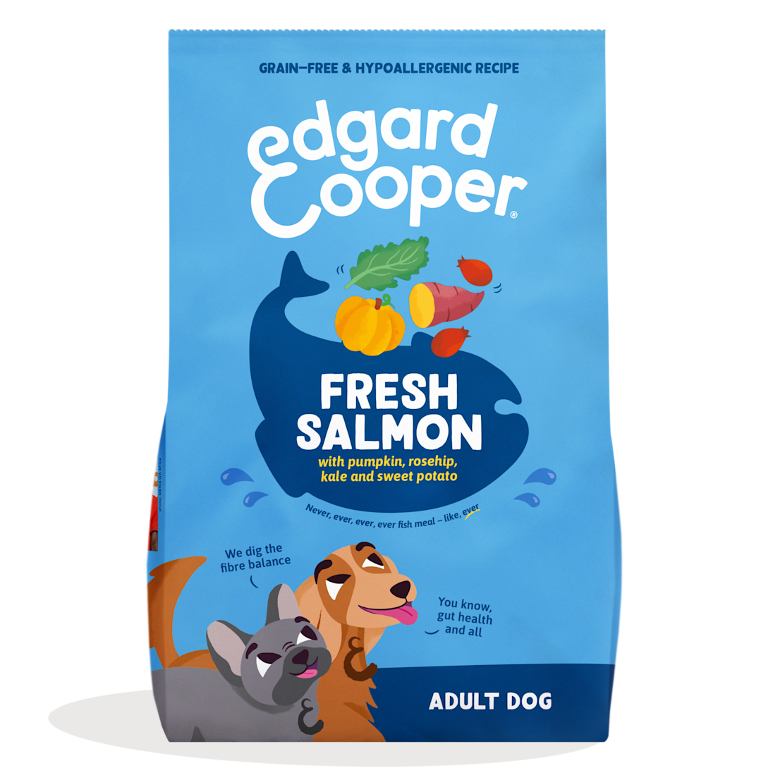 EC_Dog_Adult_Salmon_Export_DTC.png Edgard και Cooper Ξηρά Τροφή Χωρίς Σιτηρά για Ενήλικους Σκύλους με Σολομό 3 Kgr - Image 1